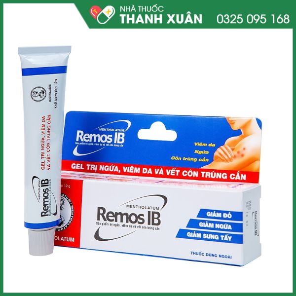 Remos IB trị ngứa, viêm da, nốt côn trùng cắn